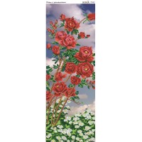 Панно для вышивки бисером "Розы с ромашками" (Схема или набор)